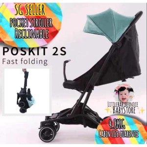 [INSTOCK]☀️LATEST MODEL! SUPER COMPACT! Baby Pocket Stroller! RECLINABLE version